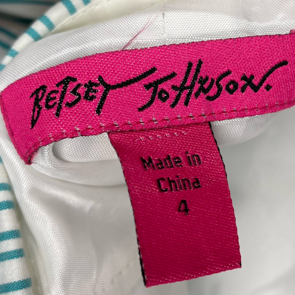 Betsey Johnson Striped Dress Sz 4 - Picture 4 of 6
